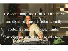 Tablet Screenshot of communityfoodclubgr.org